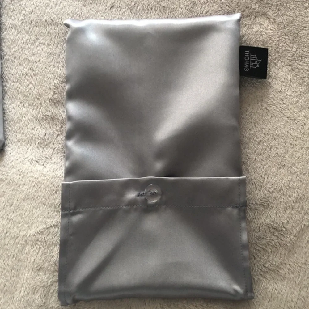 Thohag Satin King Size 20x36 Pillowcase Grey‎ Gray New